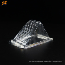 Customizable Biodegradable Clear Plastic Food Disposable Container for Sandwich Triangular Package Tray